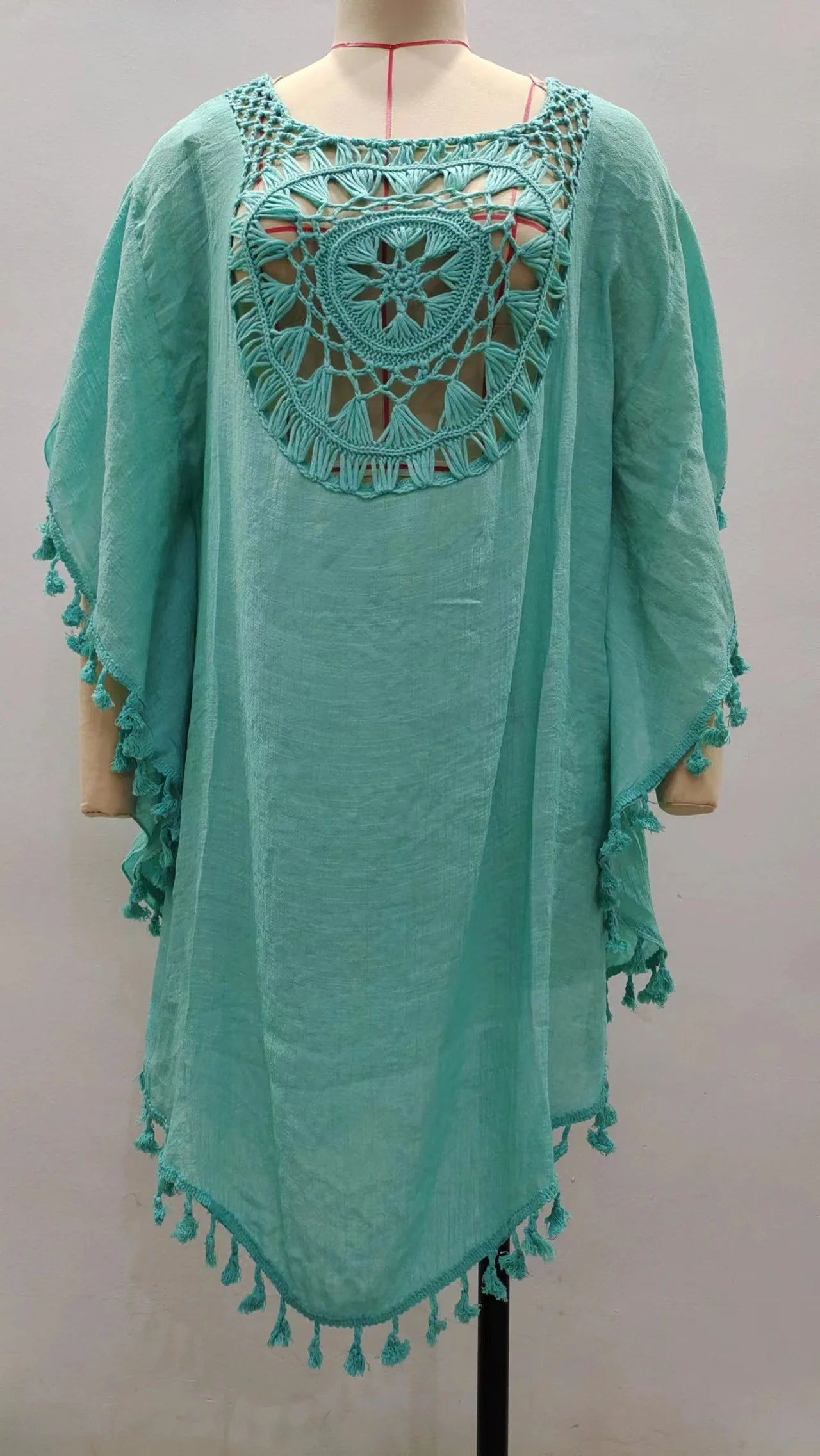 Robe de plage en crochet, Bohème Chic, tunique cache-maillot