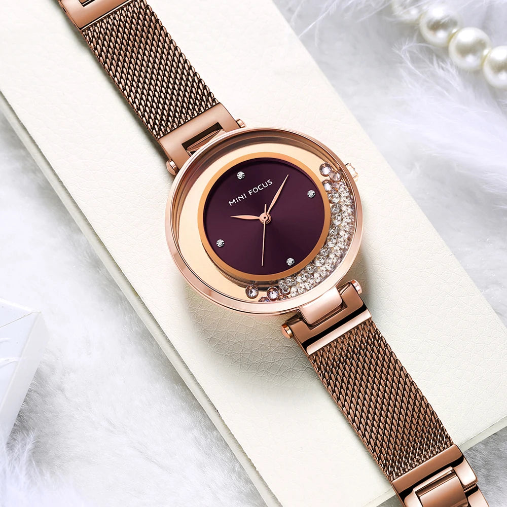 Montre femme tendance Mini focus, Cadran créatif et design étanche
