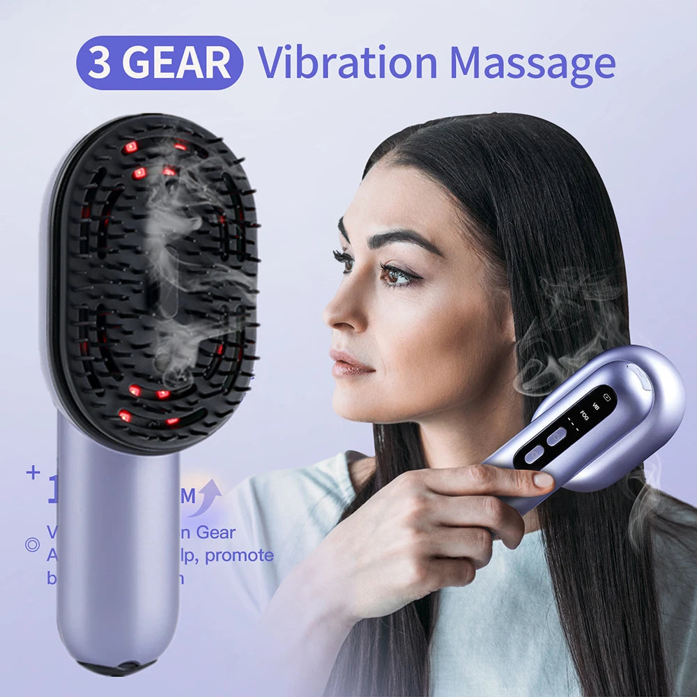 Brosse Massante et Vaporisatrice Intelligente - Soin Capillaire Revitalisant