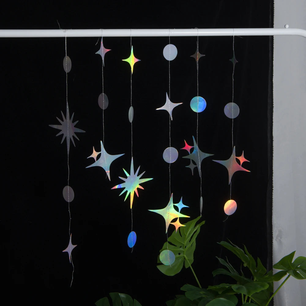 Star decoration pendant set, sky hanging decoration, dormitory, birthday party, romantic wedding room, wedding decoration
