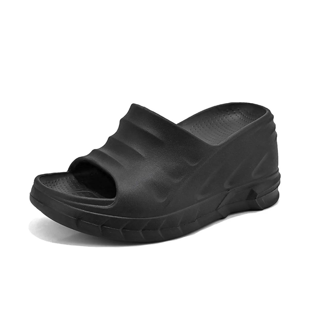 Sandales Compensées Chunky 8cm - Style Moderne et Waterproof