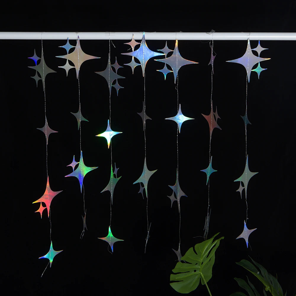 Star decoration pendant set, sky hanging decoration, dormitory, birthday party, romantic wedding room, wedding decoration