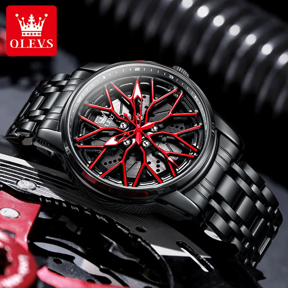 Montre squelette Élégance en acier inoxydable