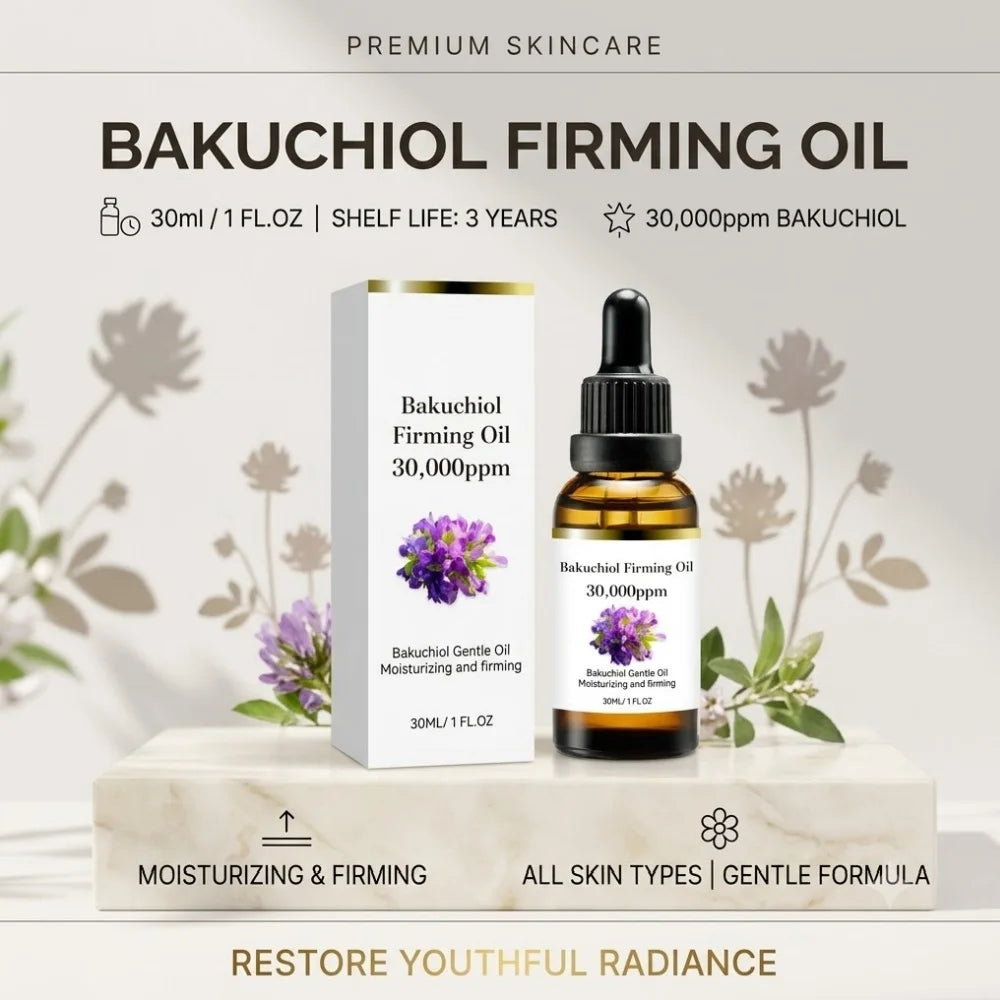 Bakuchiol Face Serum Anti Aging Wrinkle Removal Essential Oil Firming Lifting Moisturizing Facial Essence Skin Care 30ml