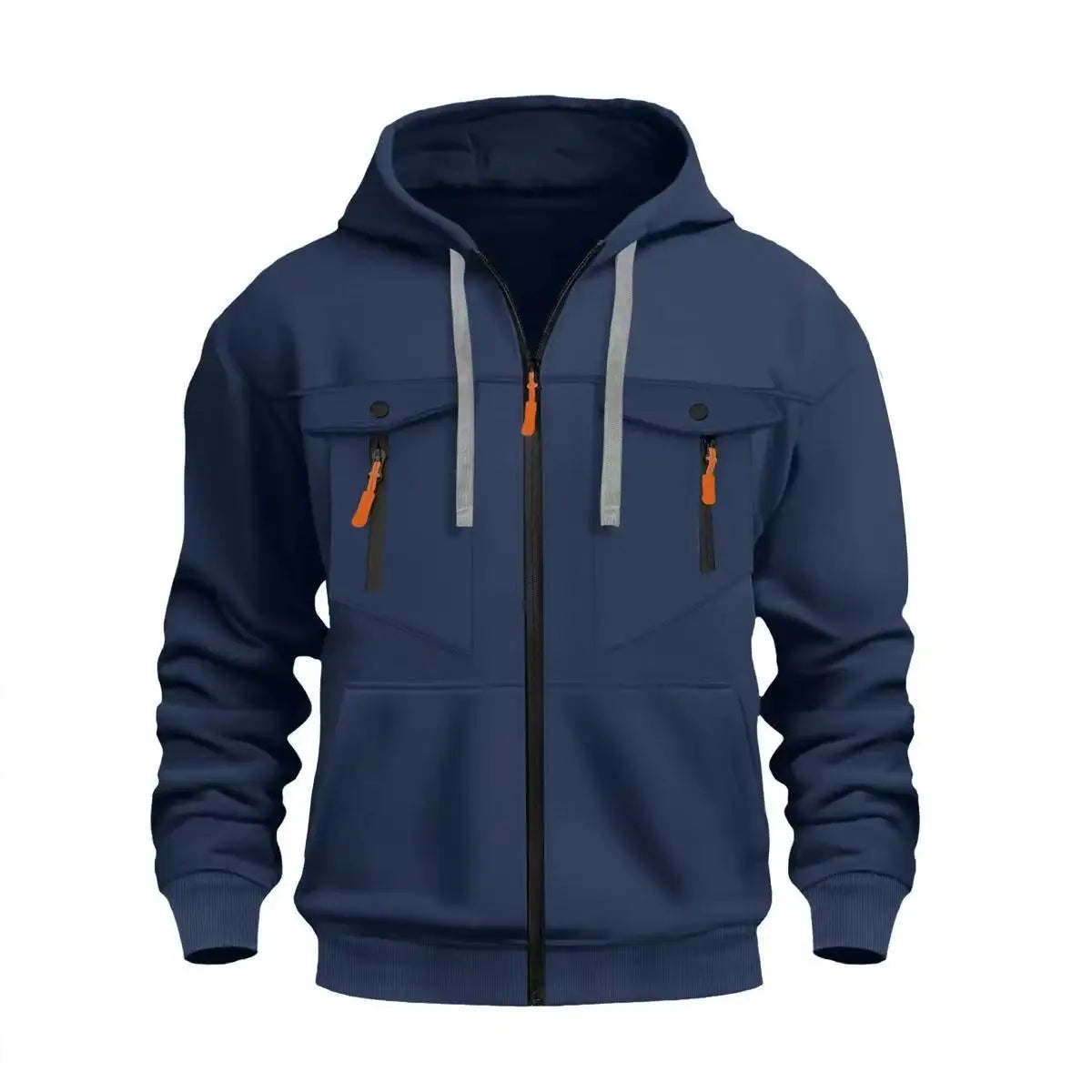 Hoodie - Outdoor Full-Zip - Molleton chaud, poches sécurisées, style casual