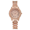 Casual Elegant All-Star Women's Quartz Watch Shiny Fine Zircon Mechanical Lady Wristwatches Fashion Folding Watches Buckle Watch