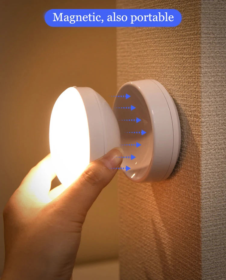 LED Night Light USB Charging Intelligent Human Induction For Bedside Cabinet Home Wardrobe Lighting Motion Sensor Light Led Lamp
