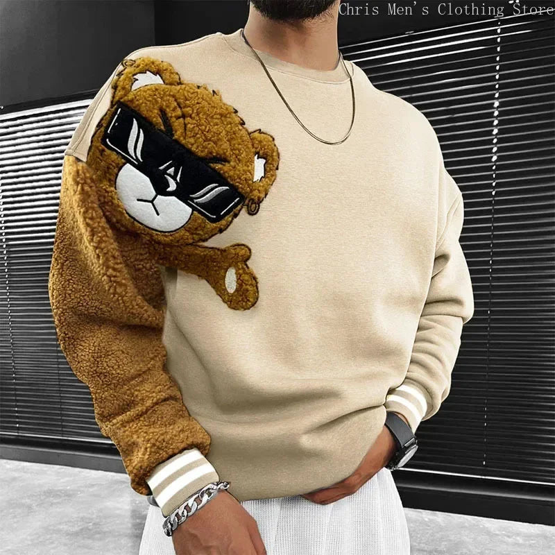 Sweatshirt - Odi's Classic - Broderie ours, style urbain et confortable
