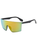 1PC, same style for men and women, stylish glasses, new model, large frame, vibrant colors, trendy, lens-integrated design, perf