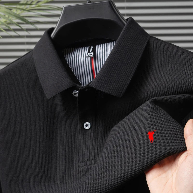 Polo Signature en Coton - Logo embossé, coupe ajustée, style business-casual
