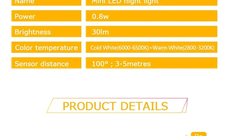 LED Night Light With Motion Sensor Light EU US Plug Socket Lamps Children Night Lights Wireless Wall Bedside Bedroom Night Lamp