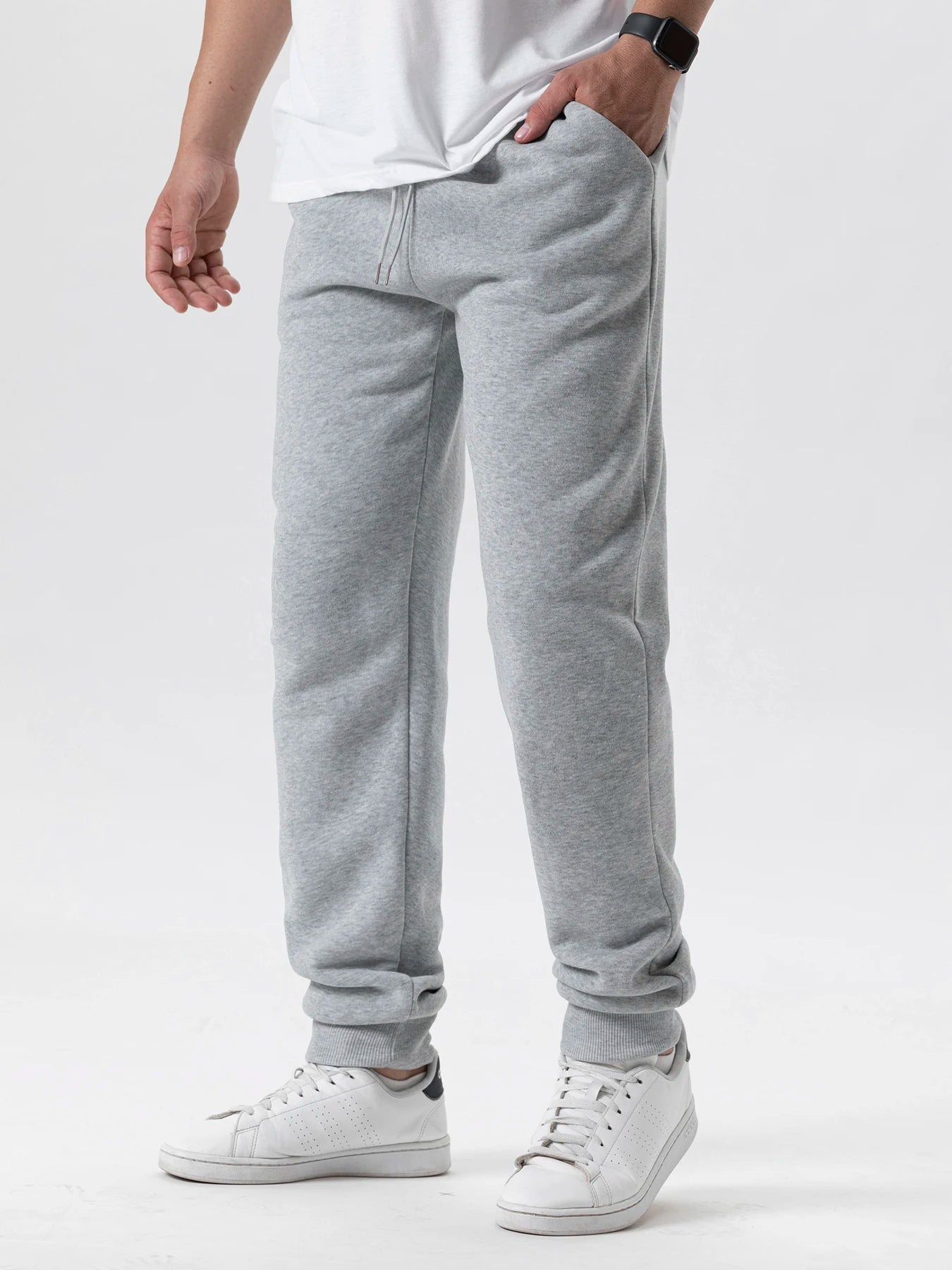 Mens Casual Pants Autumn Winter Fleece Sweatpants Men Joggers Elastic Waist Sport Casual Trousers Baggy Fitness Gym Clothing