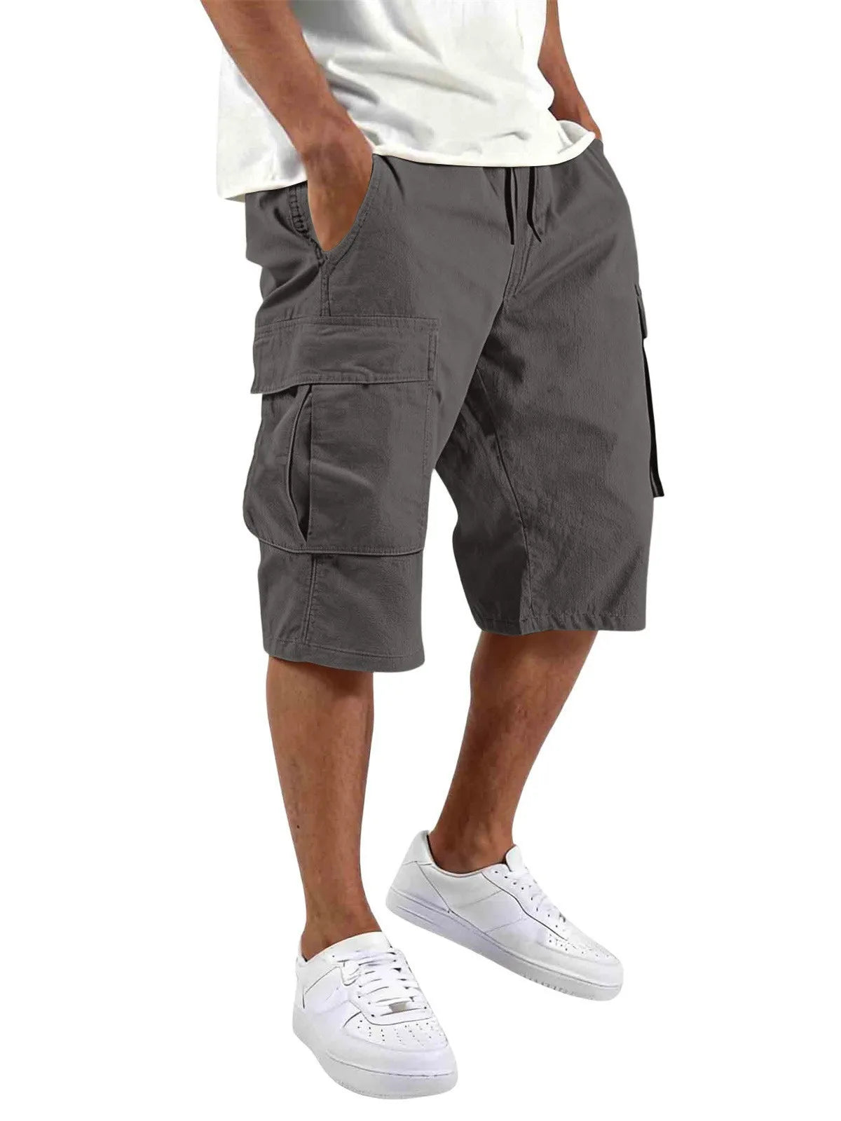 Short Cargo - Utility-Multi-poches, taille élastique et confort estival