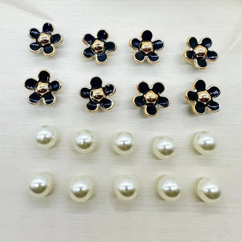 [ZY]3D Cute Pearl Shoe Charms Set For Slide Sandals Garden Shoes DIY Clogs Decoration Shoe Buckle Pins Shoe Decoration Gifts[ZY]