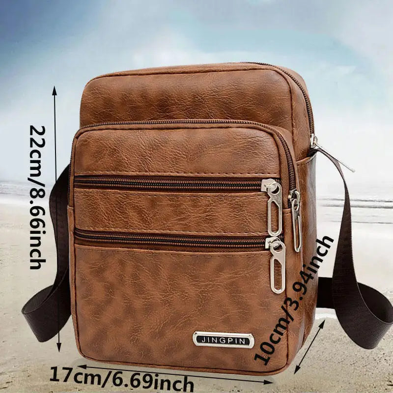 Sac Messager Urbain en Cuir Premium - Style Élégant et Pratique