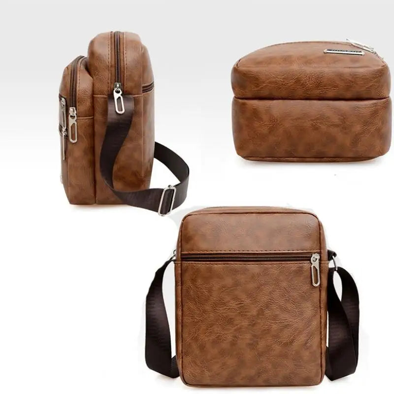 Sac Messager Urbain en Cuir Premium - Style Élégant et Pratique