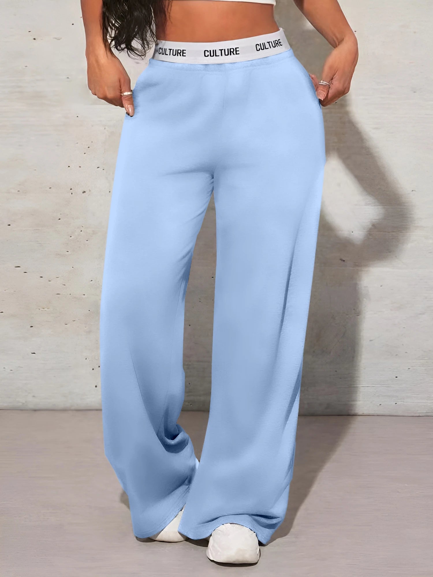 Pantalon Palazzo - Casual Chic - Coupe ample et silhouette élégante