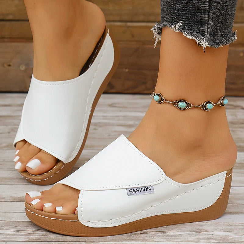 Sandales Compensées Estivales - Style Wedge Élégant et Confortable