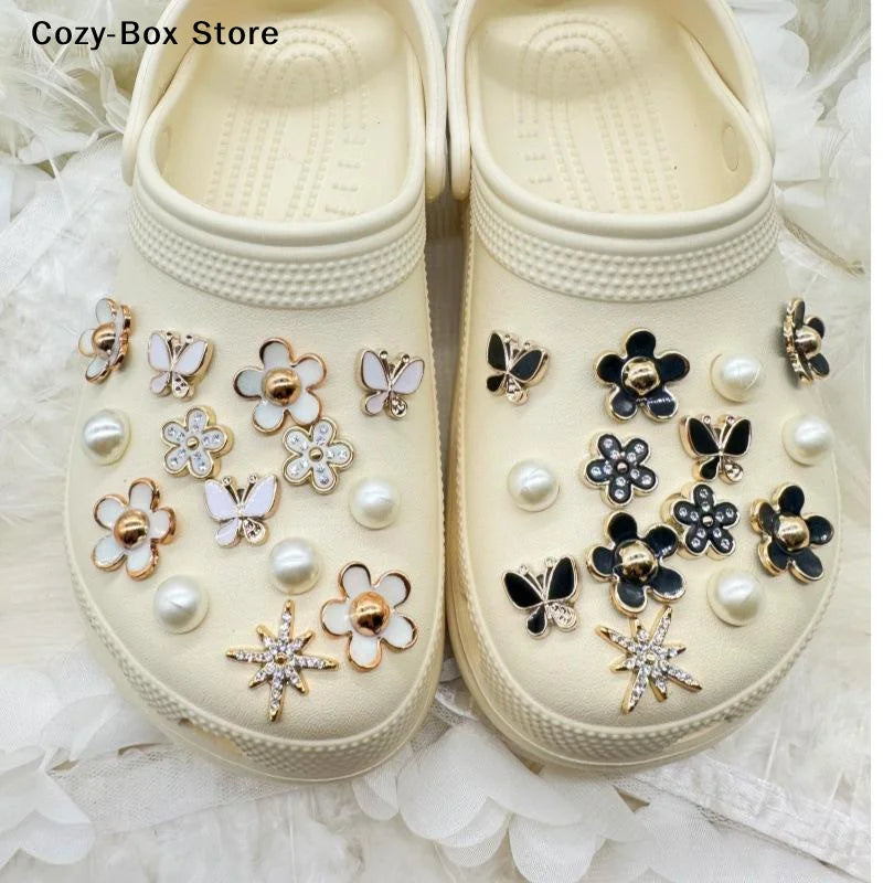 [ZY]3D Cute Pearl Shoe Charms Set For Slide Sandals Garden Shoes DIY Clogs Decoration Shoe Buckle Pins Shoe Decoration Gifts[ZY]