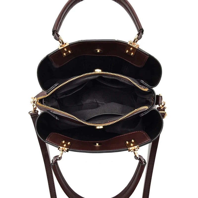 Sac Fourre-Tout Élégant en cuir Prémium - Grand Format et Polyvalent