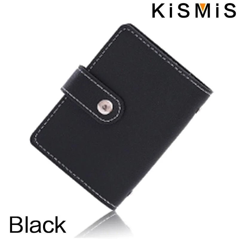Portefeuille en cuir pour cartes - Protection RFID avec 26 compartiments