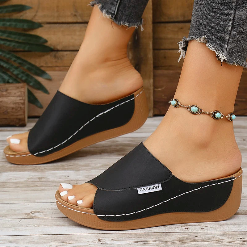 Sandales Compensées Estivales - Style Wedge Élégant et Confortable