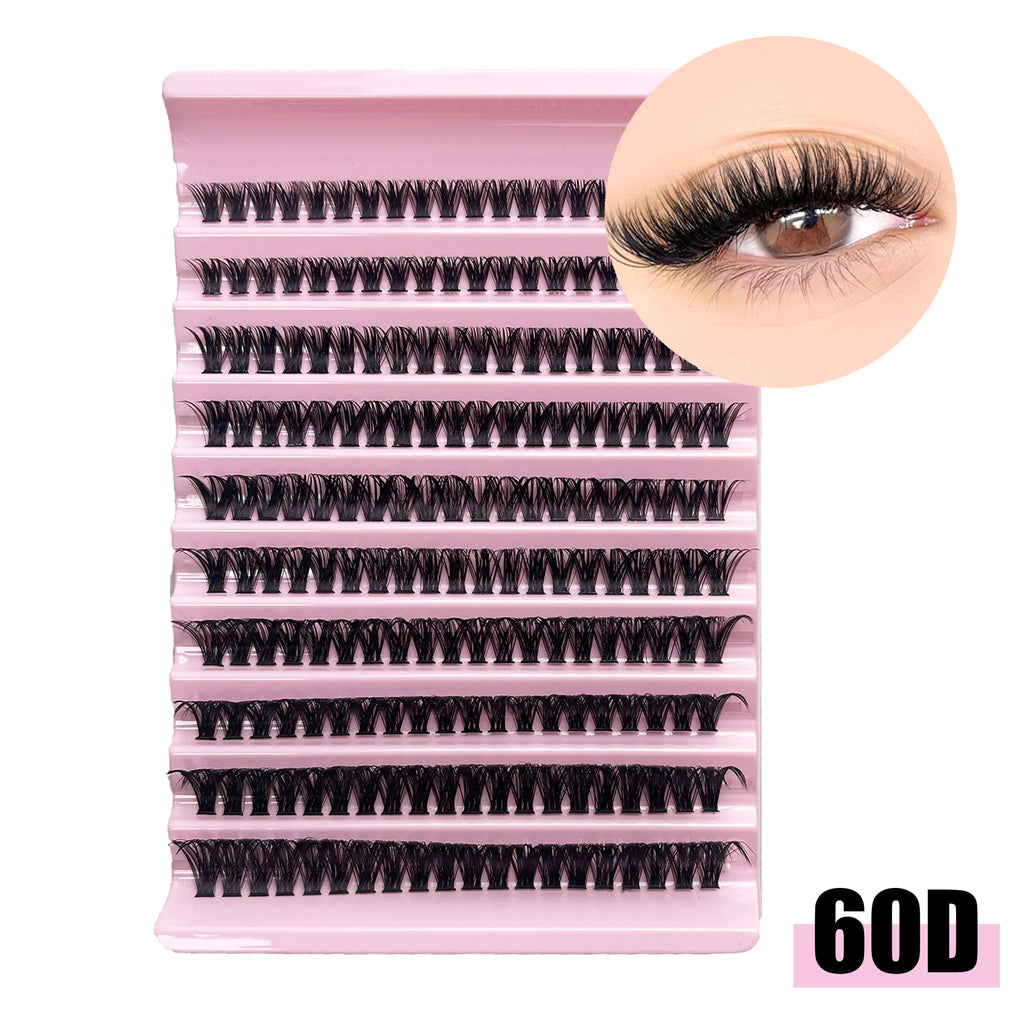 Extensions de Cils individuelles - Effet Naturel Style Salon à la Maison