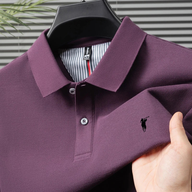 Polo Signature en Coton - Logo embossé, coupe ajustée, style business-casual