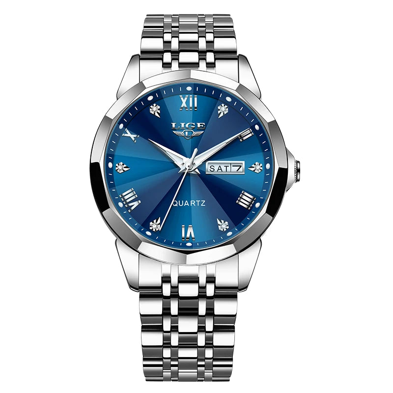 Montre de luxe pour femme, élégance Or, bracelet en acier